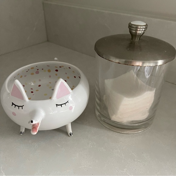 Anthropologie Animal Dog Ceramic Planter Trinket Jewelry Dish - Picture 7 of 7